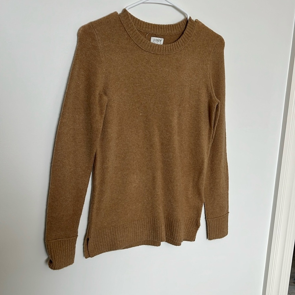 J. Crew Tan Crewneck Sweater, NWOT